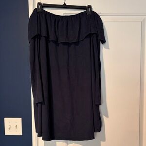 Peppermint Off the Shoulder Long Sleeve Dress Size L